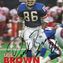 Derek Brown Autograph