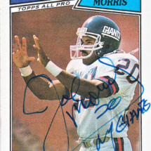 Joe Morris Autograph