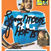 Lenny Moore Autograph