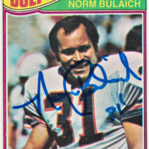 Norm Bulaich Autograph