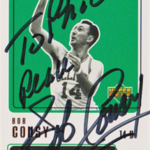 Bob Cousy Autograph