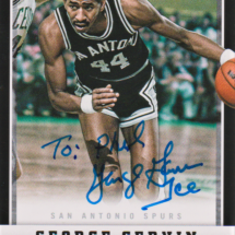 George Gervin Autograph