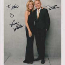 Vanna White and Pat Sajak Autographs