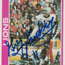 Greg Landry Autograph