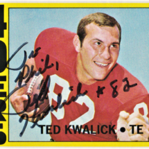 Ted Kwalick Autograph