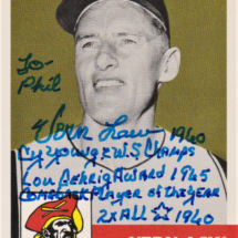 Vern Law Autograph