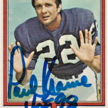 Paul Krause Autograph