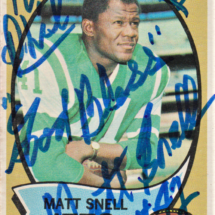 Matt Snell Autograph