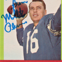 Milt Plum Autograph