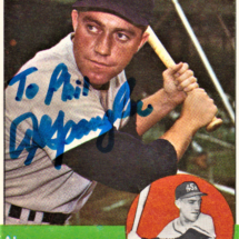 Al Spangler Autograph