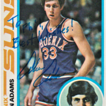 Alvan Adams Autograph