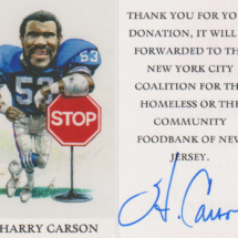 Harry Carson Autograph 2