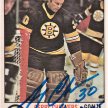 Gerry Cheevers Autograph