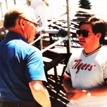 Bob Feller and Phil at East Field 1