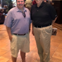 Phil Kahn and Bill Parcells at Saratoga National