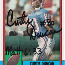 Curtis Duncan Autograph