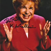 Ruth Westheimer Autograph